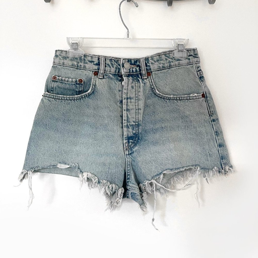 Zara High Rise Denim Shorts